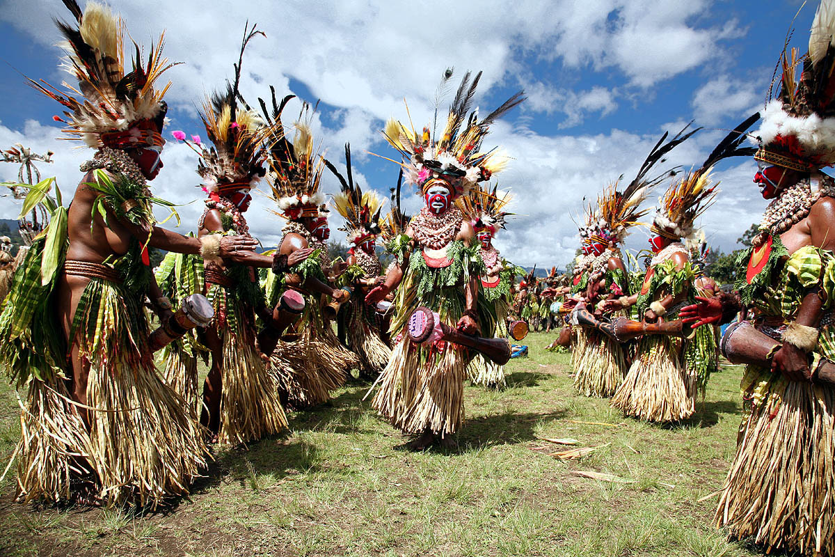 Traditional PNG Sing-sing performance